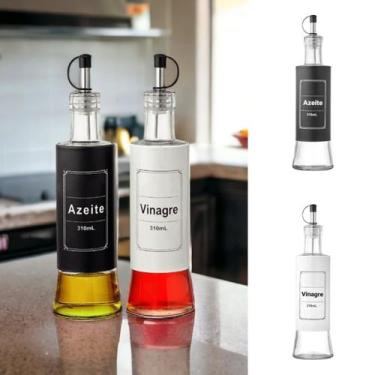 Imagem de Galheteiro Em Vidro Porta Vinagre E Azeite 2 Peças 310ml - Hauskraft