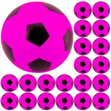 Imagem de 48x Bola De Futebol Vinil Pingo Dente De Leite 22Cm Infantil (Rosa)