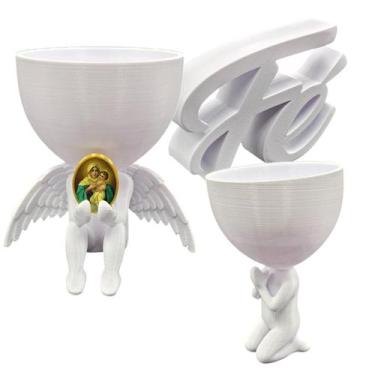 Imagem de Relicario Decoração Casa Santa Mãe Rainha Anjo Guarda Oração - Point d