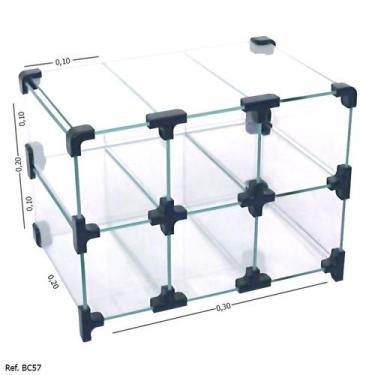 Imagem de Baleiro Expositor Modulado em Vidro - 0,30 x 0,20 x0,20 - Balcãonet, M