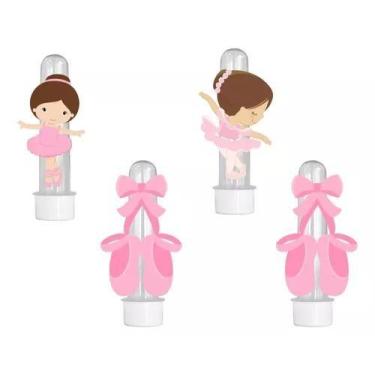 Imagem de 20 Tubetes 3d Personalizado Lembrancinha Bailarina - Barbara Utilidade