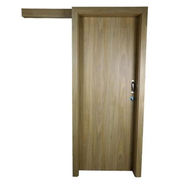 Imagem de Kit Porta de Madeira de Correr Completa 213x90cm Batente 16cm Freijó