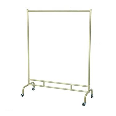Imagem de CUTPOIY Rack de exibição de roupas, trilho de ferro para roupas resistentes, cabide industrial minimalista moderno, antiderrapante (A 120 x 40 x 165 cm)