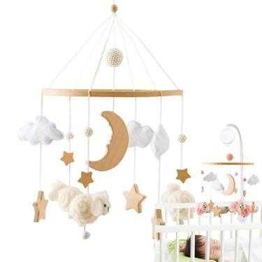 Imagem de Móbile para Berço Infantil | Pendente Decorativo para Berço Portátil - Móbile Interativo Calmante Estilo Bohemiano para Quarto, Carrinho, Cama e Brincadeiras 0-3 Meses