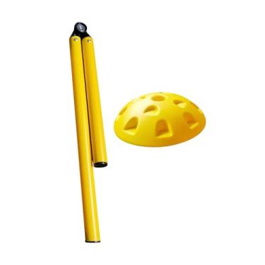 Imagem de Colaxi Pólos de treinamento da agilidade do futebol, bastões de treinamento esportivo dobráveis, bastões de slalom, pólo de agilidade de futebol para, 2 Seção com Base
