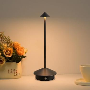 Imagem de BEMMY Luminária de Mesa,Luminária Abajur Mesa Led Dimerizável Sem Fio Recarregável, Toque Candeeiro de Mesa Luz Noturna, Luz Noturna do Quarto