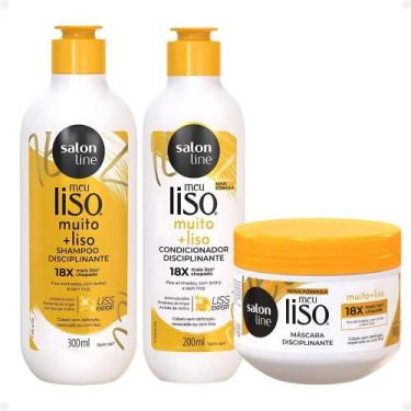 Imagem de Kit Salon Line Meu Liso Muito + Liso Disciplinante: Shampoo 300ml e Co