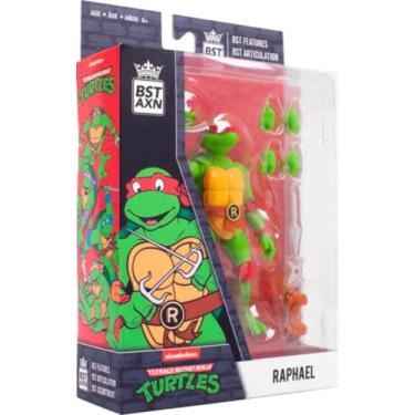 Imagem de Boneco de Raphael (Tartarugas Ninja, Mutantes) BST AXN de 12,7 cm