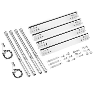 Imagem de Peças de substituição para Charbroil Performance 475 4 queimadores 463347017, 463361017, 463342119, 463347418, 463335517, G470-0004-w1, escudo de placa de calor, tubo cruzado para Char-Broil 4 Burn.