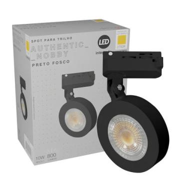 Imagem de Spot Trilho Eletrificado Redondo Nobby Pt 10W 800Lm Avant, BRANCO-QUEN