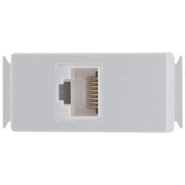 Imagem de Módulo para Tomada para Transmissão de Dados RJ45 cat6 Aria Branco - 5