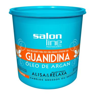 Imagem de Alisante Salon Line Guanidina Óleo Argan Muito Grosso 215g