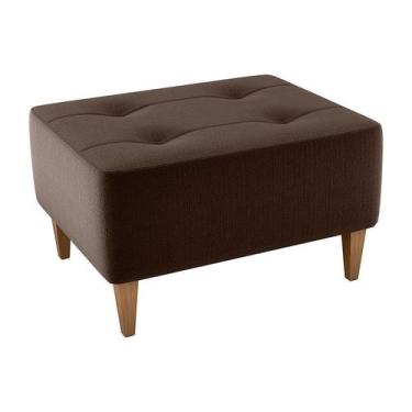 Imagem de Puff Piva Suede Marrom - Modern