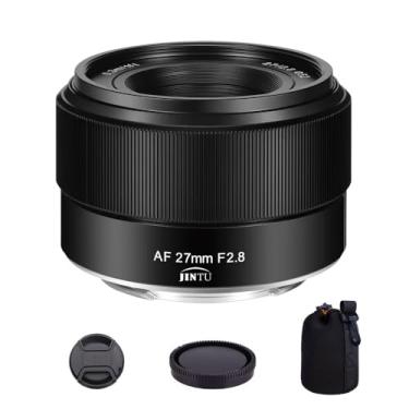 Imagem de JINTU Lente APS-C de foco automático F2.8 de 27 mm para câmeras sem espelho Sony E-Mount a6700 ZV-E100 A6600 A6000 A6100 A5000 A5100 A6300 A6400 A6500 a7III a7IV NEX-3 NEX-3 NEX-3 X-3N NEX-3R NEX-5T