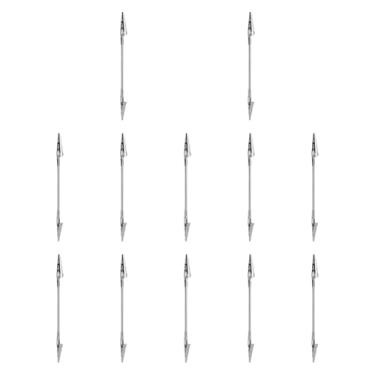 Imagem de 12x Clipes Jacaré de Cabeça Dupla, Grampos Jacaré, Clipes de Bobina Multiuso Flexíveis, Suportes de Bobina para Cartão, Imagem, Memorando, Faça Você