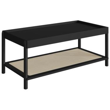 Imagem de Mesa De Centro 93 Cm Pes Madeira Oslo 27961 Nero Artesano Nero