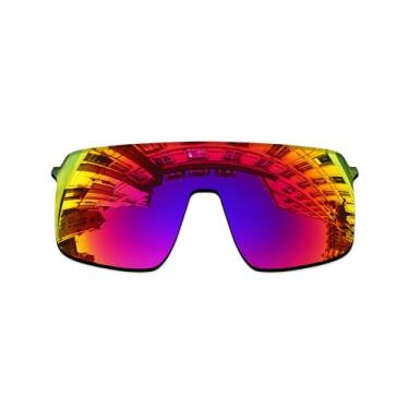 Imagem de Vonxyz Lentes de reposição para Oakley Sutro Lite OO9463 | Óculos de sol Sutro Lite Asian Fit OO9463A - Midnight MirrorCoat polarizado