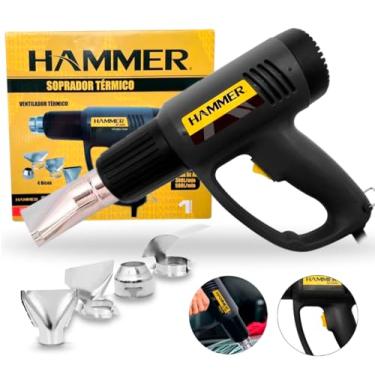 Imagem de Soprador Termico Hammer 1900W 350ºc À 550ºc c/ 4 Bicos Preto 220V - GYSP2000_220