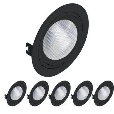 Imagem de 6 Spot Embutido Redondo Face Plana Par30 E27 - Save Energy