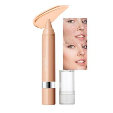 Imagem de FLYEEO Bege Claro, Corretivo Em Giz, Cremoso Iluminador, Bastão Sustentável Para Maquiagem De Beleza A Área Dos Olhos (Bege Claro/Bege 1 Unidade)