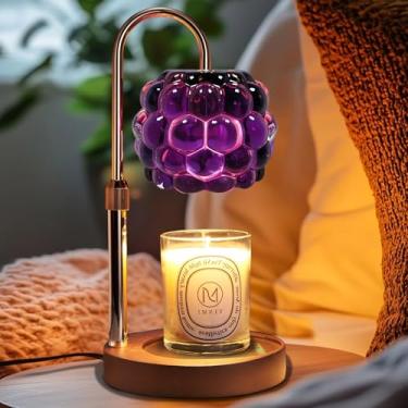 Imagem de TSJ Home Aquecedor De Velas Com Temporizador Ajustável - Altura, Dimmer, Lâmpadas Derretimento Cera Vidro Vintage Para Decoração Casa, Em Potes, 2