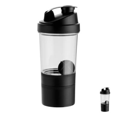 Imagem de Coqueteleira Shaker Academia Com Compartimento Para Suplementos