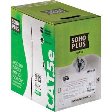 Imagem de Cabo Lan U-utp Cat.5e 24awg Cmx 305m Preto 23200100