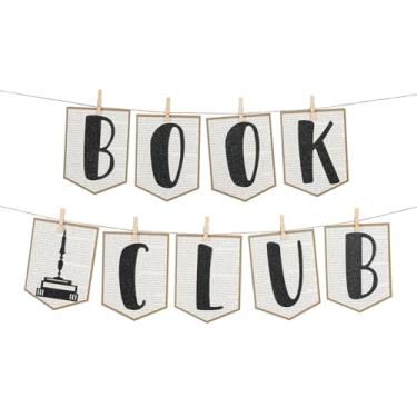 Imagem de Banner do clube do livro, download de festa de leitura, tema de literatura, faixas de sala de aula, banner de clube de livro para impressão, decoração de festa com tema de literatura.