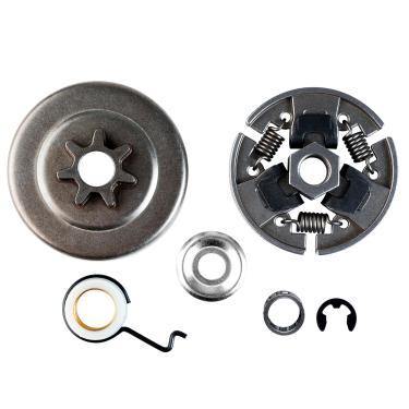 Imagem de BlueStars Roda dentada de tambor de embreagem 3/8 7T com arruela de rolamento E-Clip engrenagem sem-fim - para motosserra Stihl 017 018 021 023 MS170 MS180 MS210 MS230 MS250 - Substitui 1123 640 2003