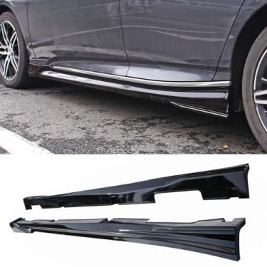 Imagem de Saia lateral compatível com Accord Inspire 2019-2022 Kit de carroceria saia lateral avental guarda acessórios para carro (branco)