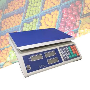 Imagem de Balança Comercial Digital a Bateria 40kg Alta Precisão Bivolt Hortfrui