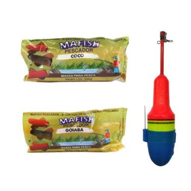 Imagem de Massa Mafish 200g Coco / Goiaba + Boia Japa 70G C/ Carona