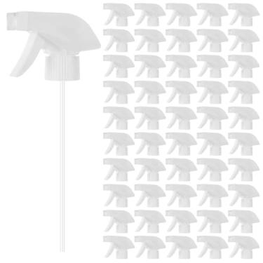 Imagem de LDHHYH Pacote com 50 bicos de reposição para garrafas, bico de pulverização para garrafas, pulverizador de cabeça ajustável com pulverizador de fluxo de névoa, bocal de substituição de pulverizador de