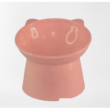 Imagem de KIT 3 COMEDOURO BEBEDOURO POSTURA ELEVADO PARA PET(ROSA)