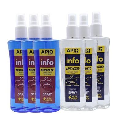 Imagem de Kit Solução Para Limpeza De Placas Oxidada Leve E Pesada Com 6 Unidade