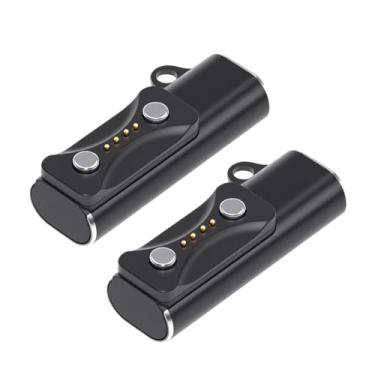 Imagem de cablecc 2 peças/lote USB tipo-C carregador adaptador magnético para relógio inteligente para 2 pinos compatível com Polar Vantage V3 M3 Pacer Pro IGNITE3 Grit X2