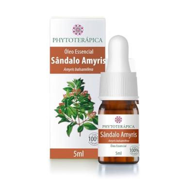 Imagem de PHYTOTERAPICA - Óleo Essencial de Sândalo Amyris - Para Difusor, Massagem e Aromaterapia - Fortalece a intuição, criatividade, imaginação - 100% Puro e Natural - Doce, amadeirado, 5ml