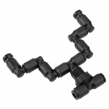 Imagem de AYNEFY Répteis Fogger Mist Sprinkler Rainforest Tank de Resfriamento Aquático de Animais de Estimação, Com Efeito de Pulverização Fina, 360 de Aquário Ajustável, Fornece Efeito de Pulverização