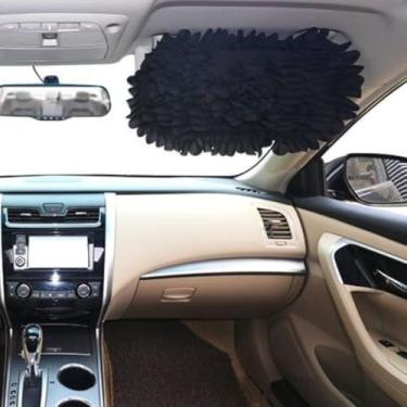 Imagem de Suporte de CD para viseira de sol estilo bonito pétala de flor para carro - organizador de viseira multifuncional armazenamento durável acessórios automotivos de renda para mulheres (3)