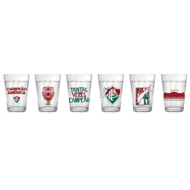 Imagem de Conjunto 6 Copos Americano 190ml Fluminense Allmix
