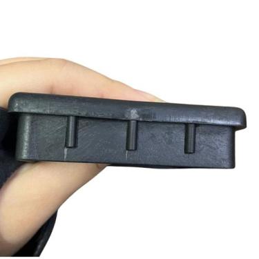 Imagem de Ponteira Reforçada 80x80 Tampão Preto P/ Metalon - 12pc - Suporte Gpf