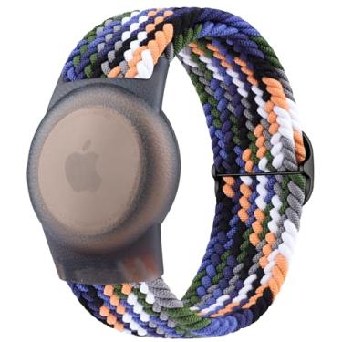 Imagem de Vancle Suporte de pulseira, pulseira trançada elástica de nylon, pulseira antiperda ajustável para bebês, meninos e meninas, idosos (azul escuro)