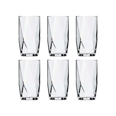Imagem de Jogo de Copos de Vidro 6 Peças 360ml - Nadir Topázio
