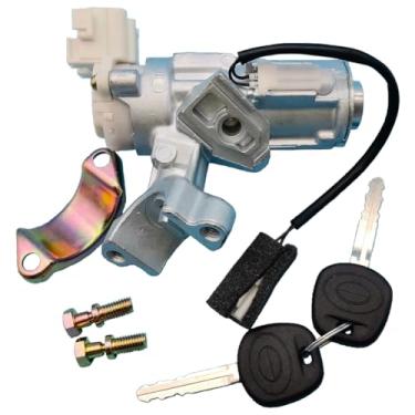 Imagem de Tuzliufi Interruptor de montagem de cilindro de bloqueio de ignição 2 chaves para Toyota Corolla Matrix 2003 2004 2005 2006 2007 2008 45020-02-3 45020023 Z1323