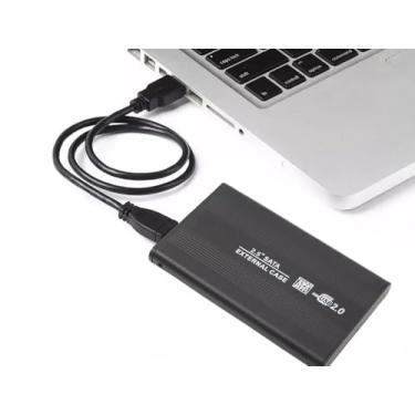 Imagem de HD Externo 320GB Portátil USB 2.0 Case Slim Compatível com PC e Console