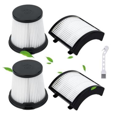 Imagem de Attemart Substituição de filtro IW3511 compatível com aspirador sem fio Shark IW3511 IW1111 IW1120 IW1615 Detect Pro, compare com a peça #XHFIW1000 e XPRFIW1000, 2 filtros traseiros HEPA e 2