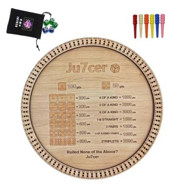 Imagem de Bandeja de dados 2025 de 2025 com pinos de pontuação, dados de pérola