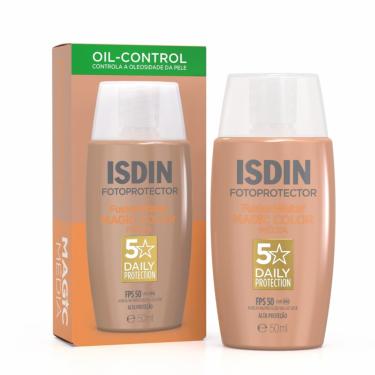 Imagem de Protetor Solar Facial Isdin Fusion Water Magic Color FPS50 Cor Média - 50ml