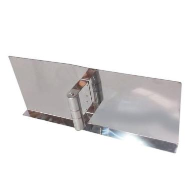 Imagem de Tampa De Inox Para Fogão A Lenha 50x19cm Churrasco - INOX LAURINDOS