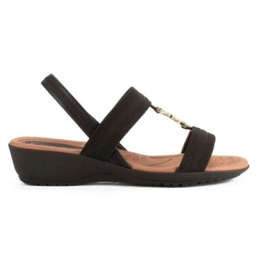Imagem de Sandália Campesi CE231 Feminino Preto saltinho casual
